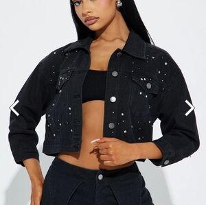 Denim Trucker Jacket - Black Wash